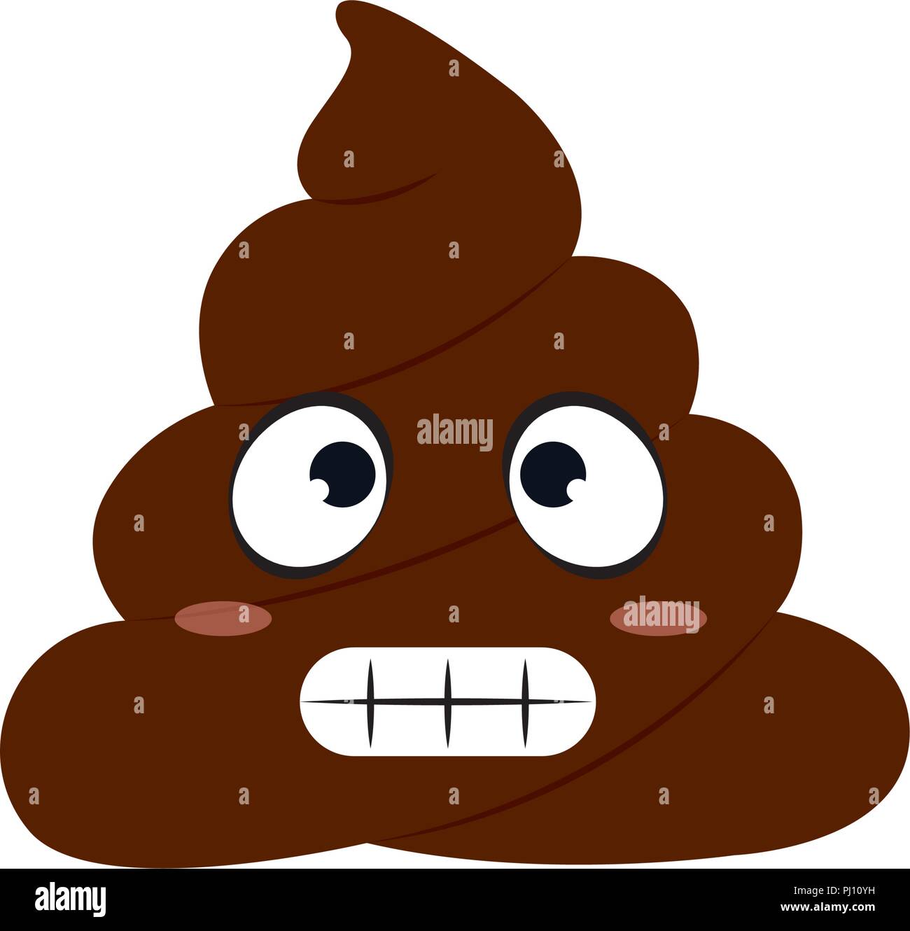 Funny Poop Face Stock Vector Image & Art Alamy