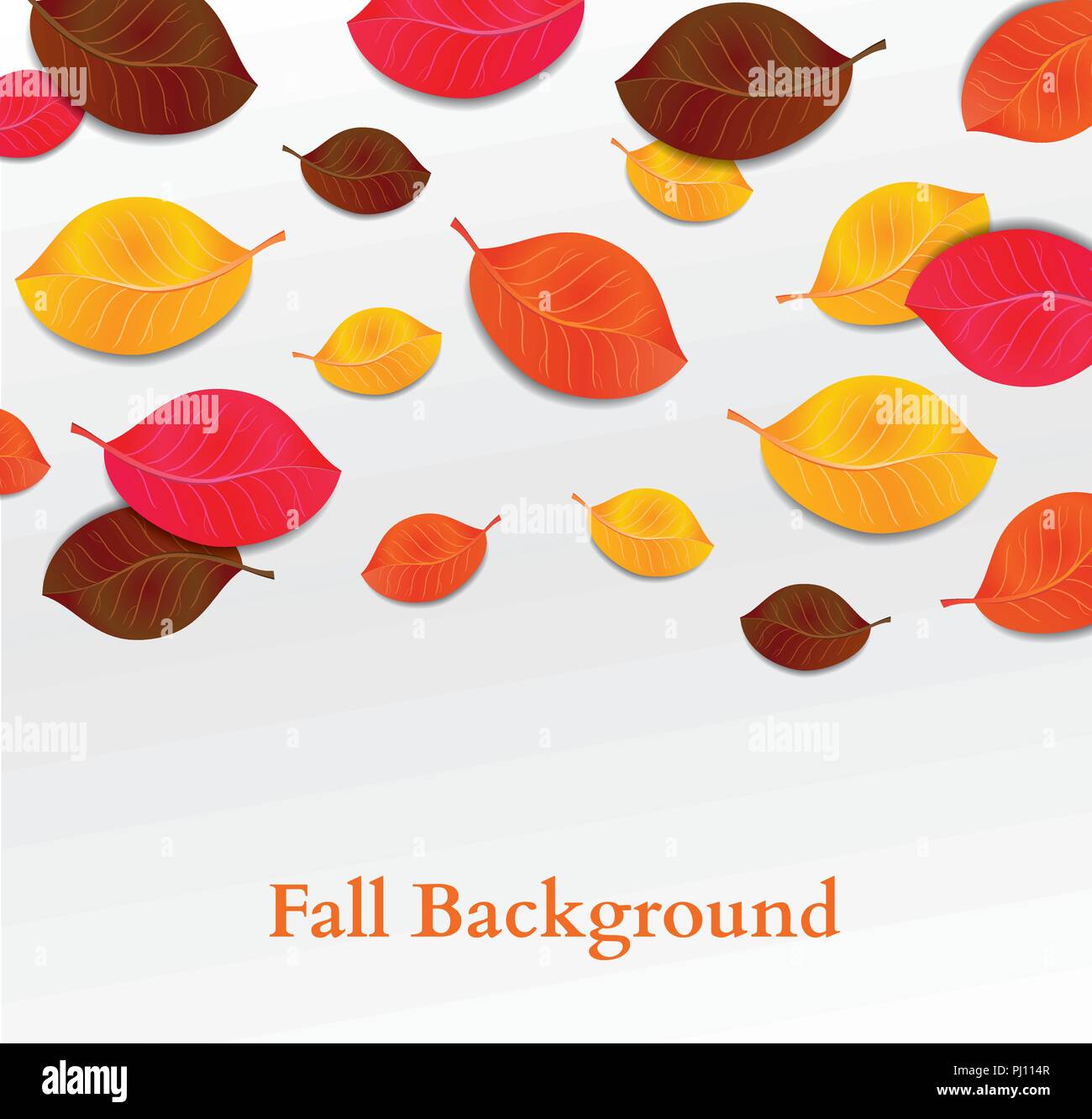 vector illustration of fall leaves background. autumn background Stock ...