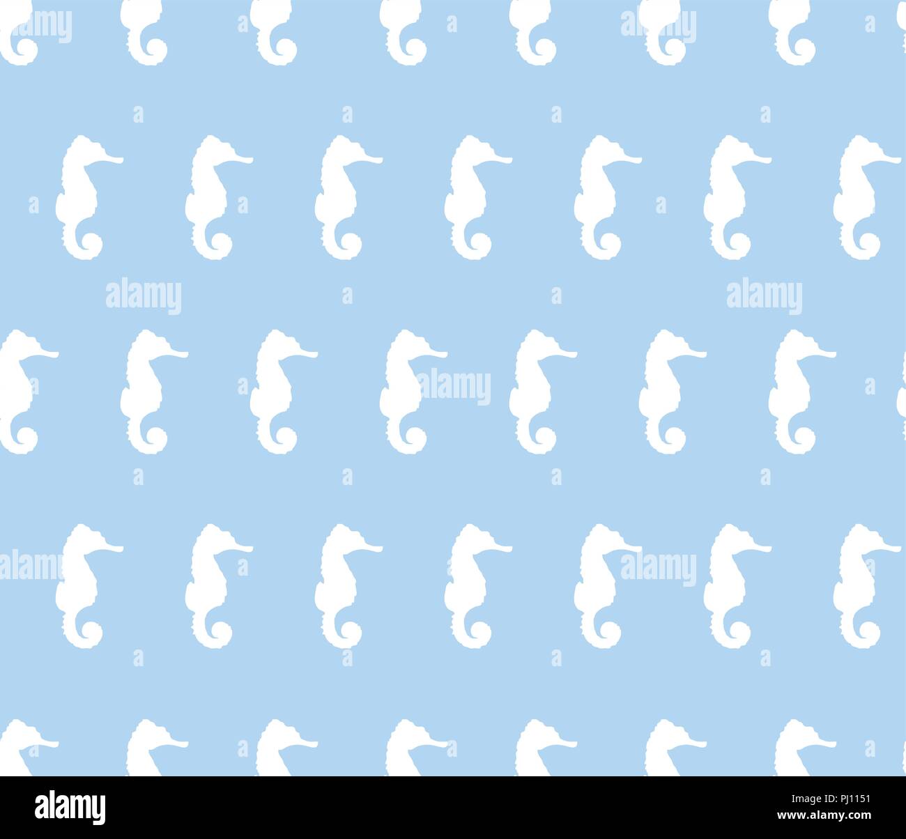 vector illustration of seamless seahorse background Stock Vector Image ...