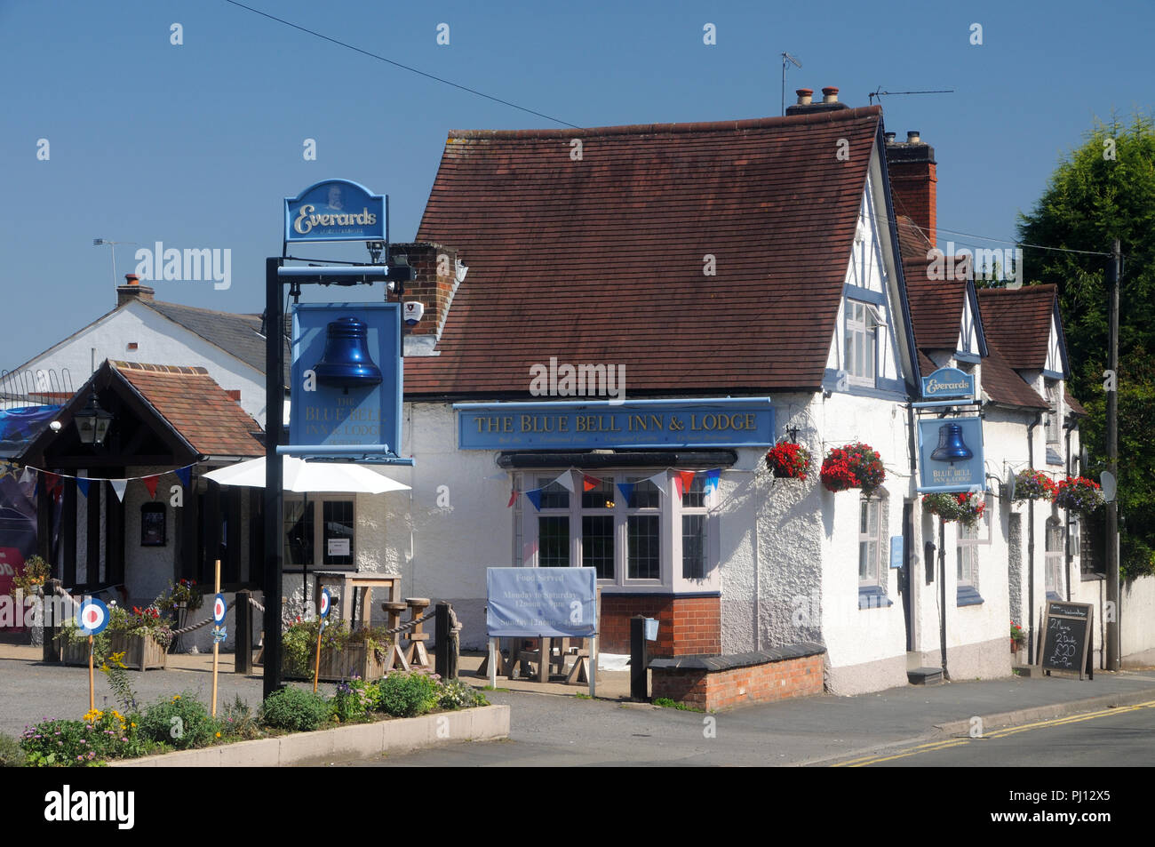 The Blue Bell Inn, in Desford, Leicestershire, England Stock Photo