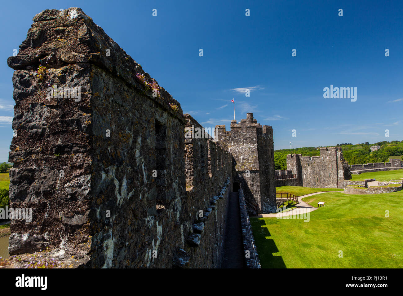 Pembroke Castle, Wales,UK Stock Photo