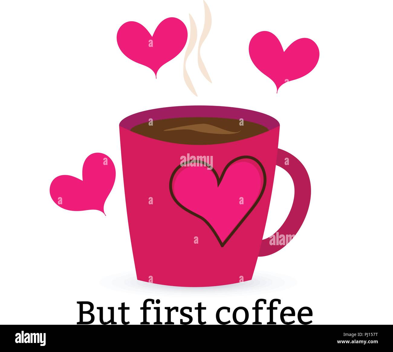 https://c8.alamy.com/comp/PJ157T/vector-illustration-a-purple-cup-with-coffee-or-tea-and-heart-on-a-white-background-inscription-but-first-coffee-PJ157T.jpg