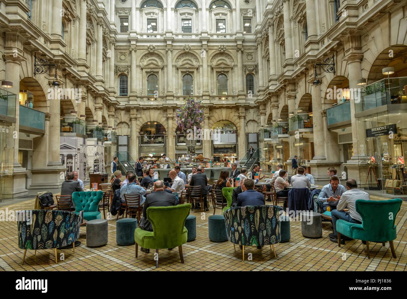 Royal Exchange,Threadneedle St, London, England, Grossbritannien Stock Photo