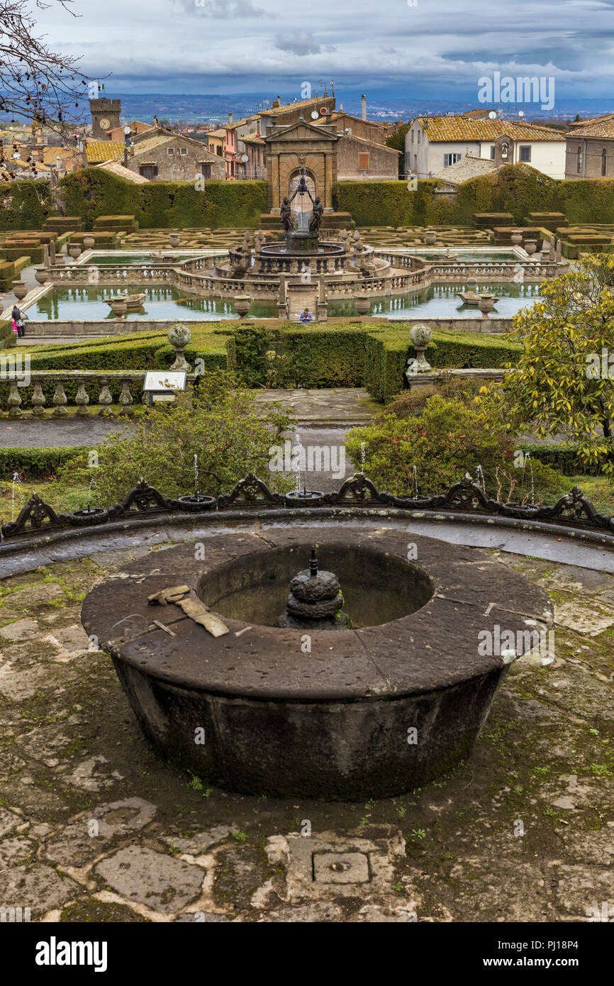Villa Lante Bagnaia Viterbo Lazio Italy Stock Photo Alamy