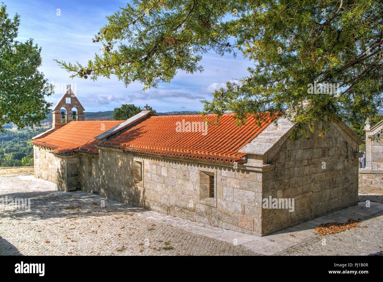 Old little church in Boticas, Portugal Stock Photo