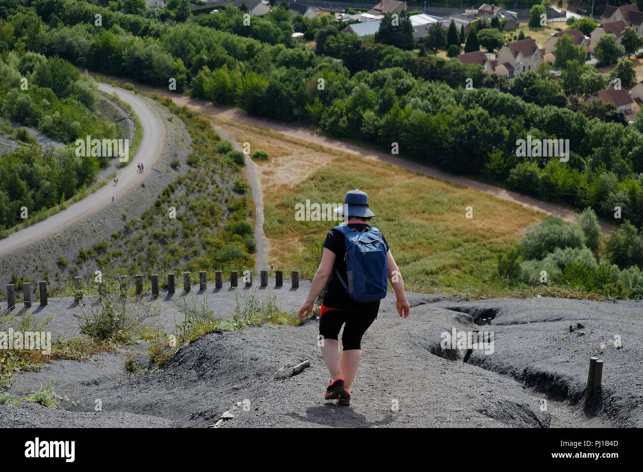 Mature woman hill walking hi-res stock photography and images - Alamy