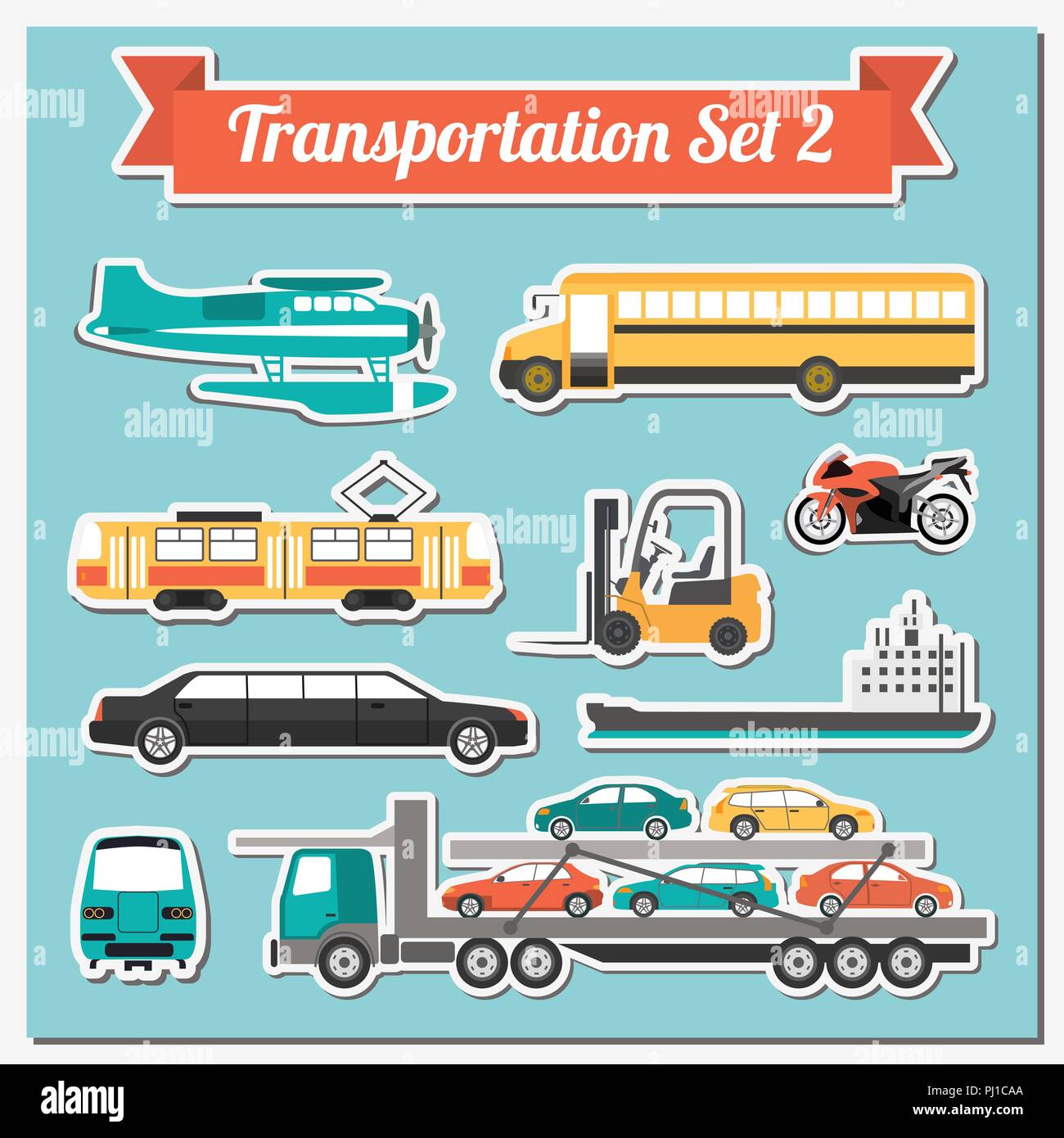 Set of all types of transport icon for creating your own infographics