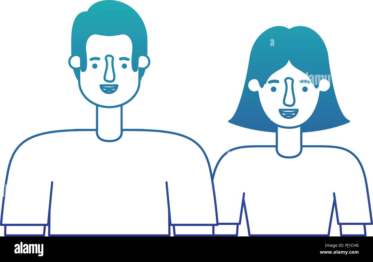 couple avatar characters icons Stock Vector Image & Art - Alamy