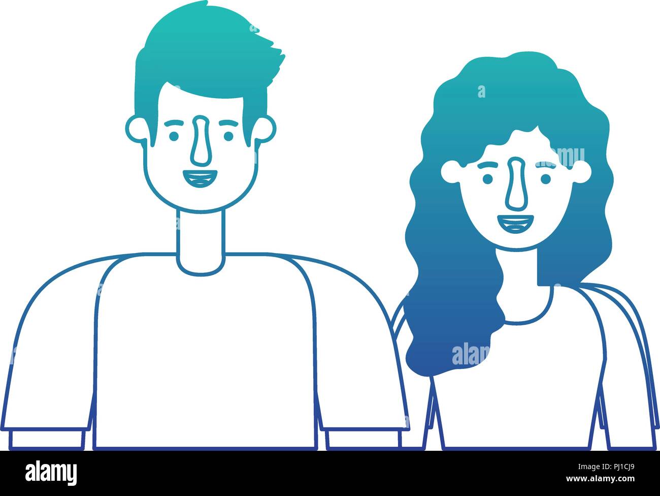 couple avatar characters icons Stock Vector Image & Art - Alamy