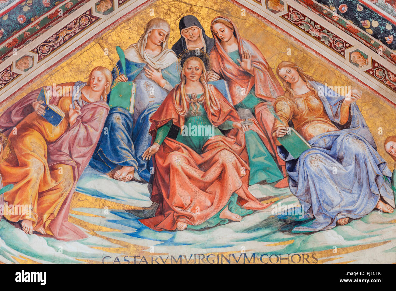 Fresco painting by Luca Signorelli (1499), Orvieto Cathedral, Orvieto