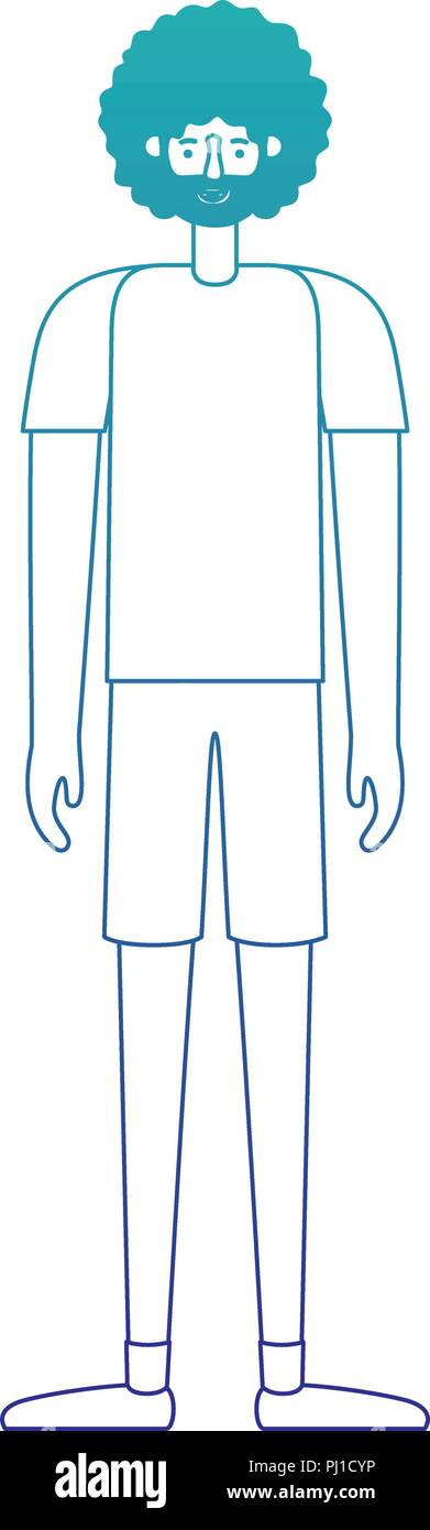 young man with afro avatar character Stock Vector Image & Art - Alamy