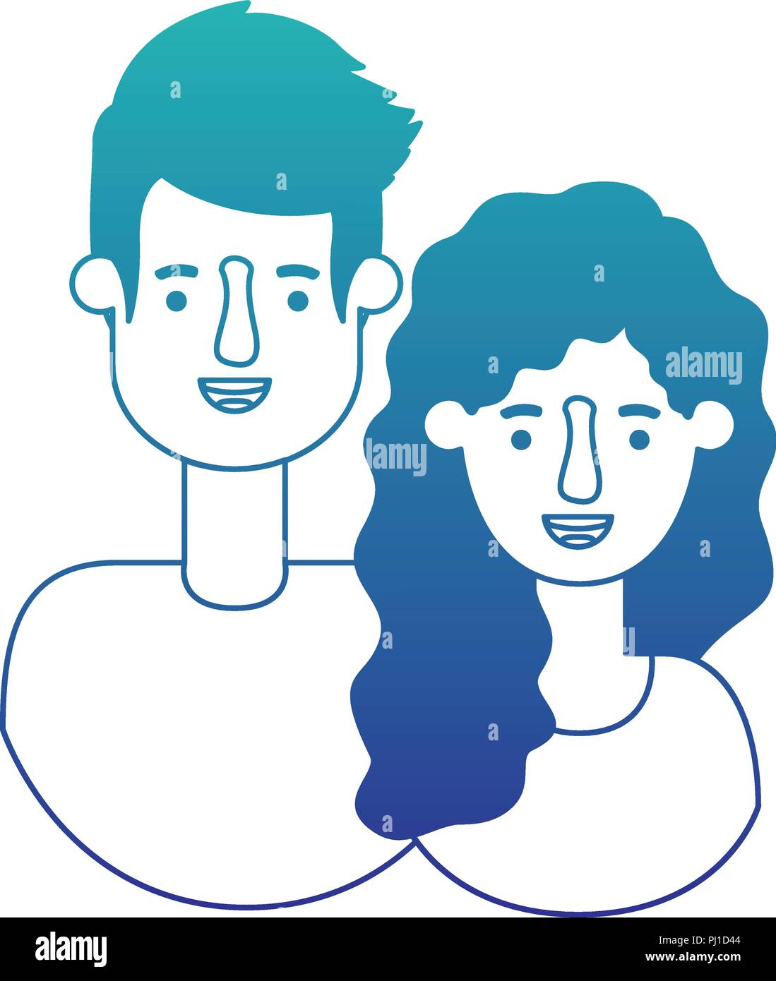 couple avatar characters icons Stock Vector Image & Art - Alamy