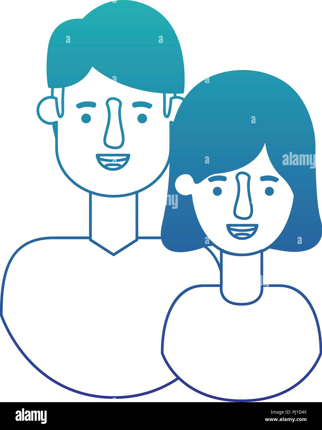 couple avatar characters icons Stock Vector Image & Art - Alamy