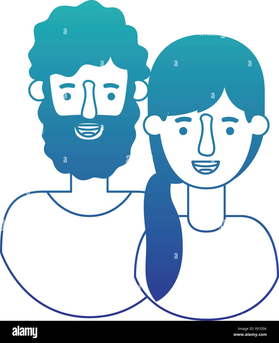 couple avatar characters icons Stock Vector Image & Art - Alamy
