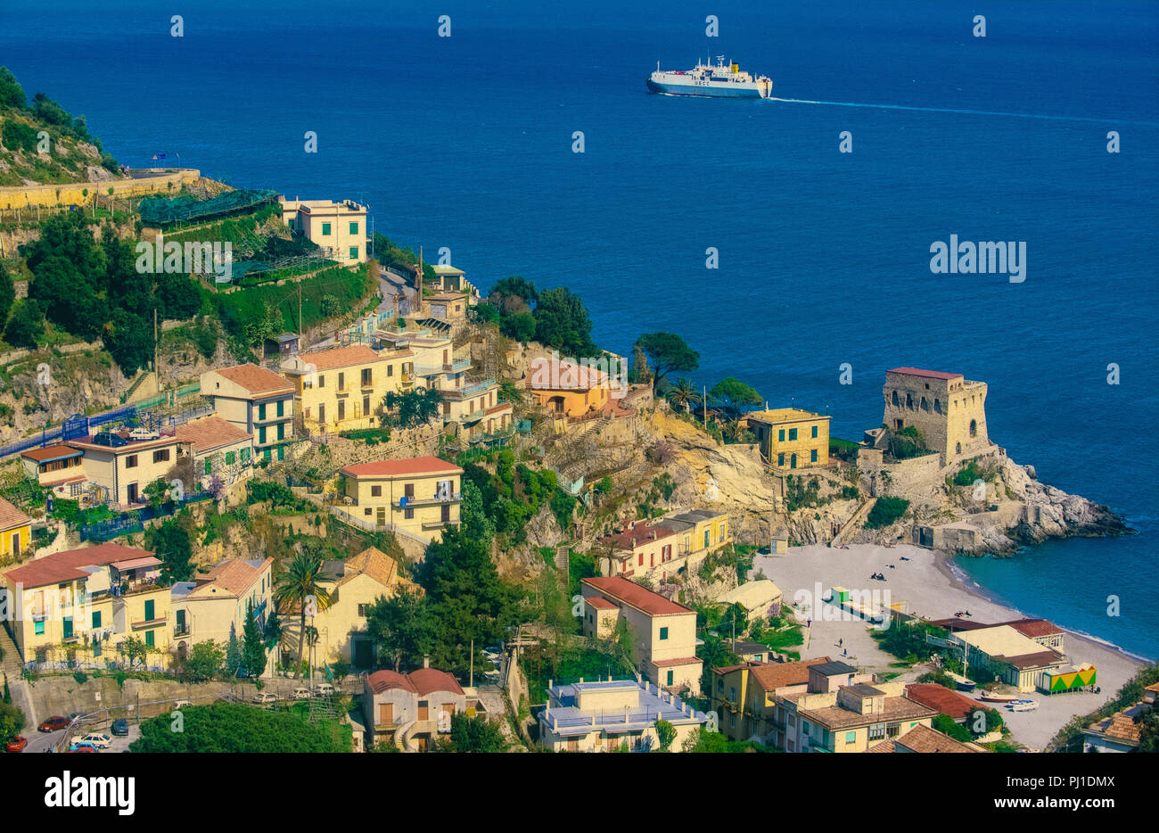 Italy Campania Costiera Amalfitana Erchie Stock Photo