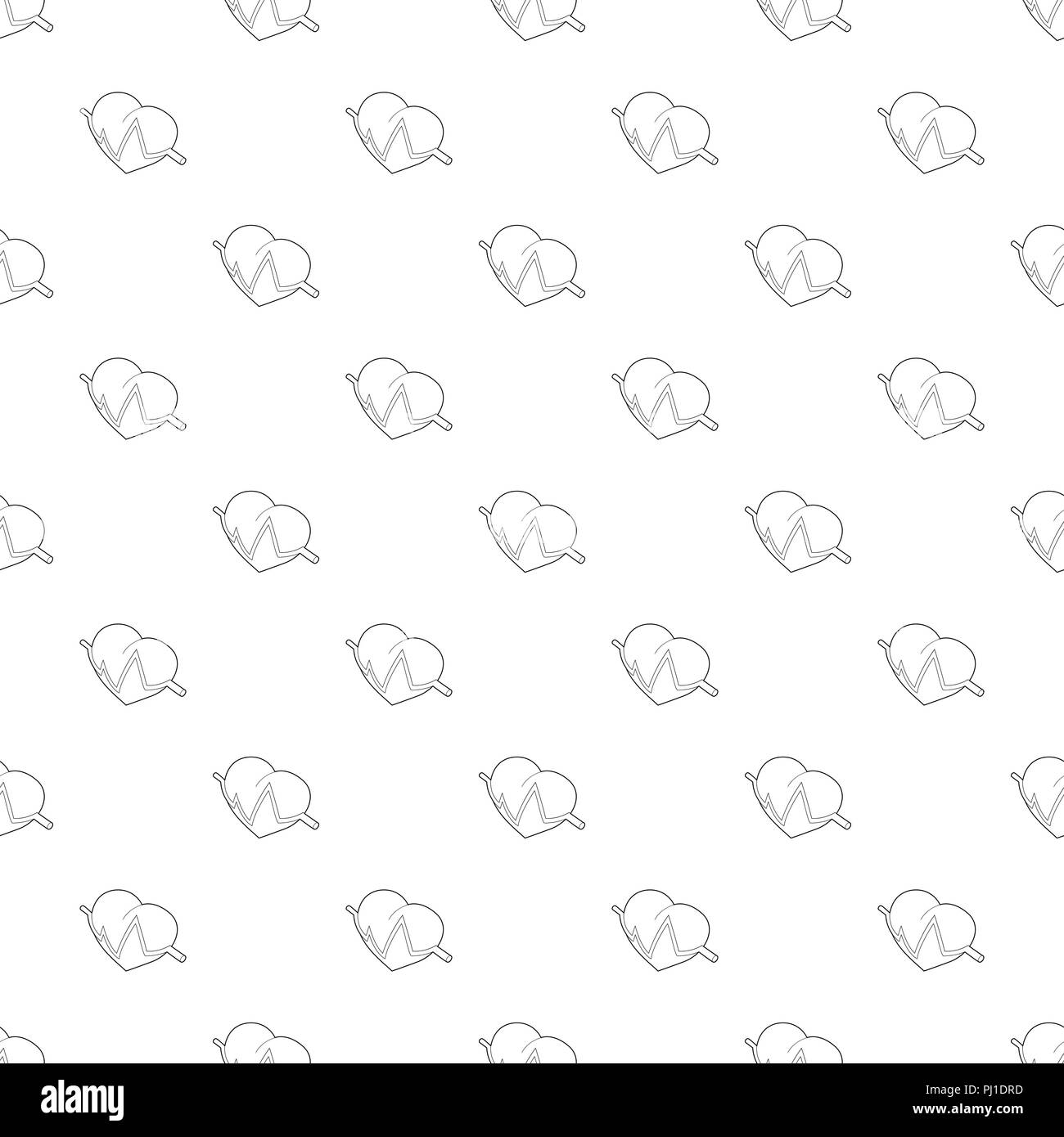 Heart beat pulse icon, outline style Stock Vector Image & Art - Alamy