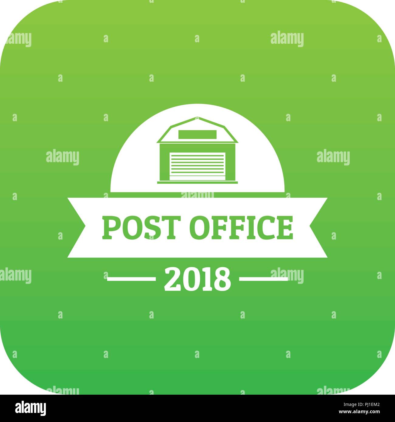 Office post icon green vector Stock Vector Image & Art - Alamy
