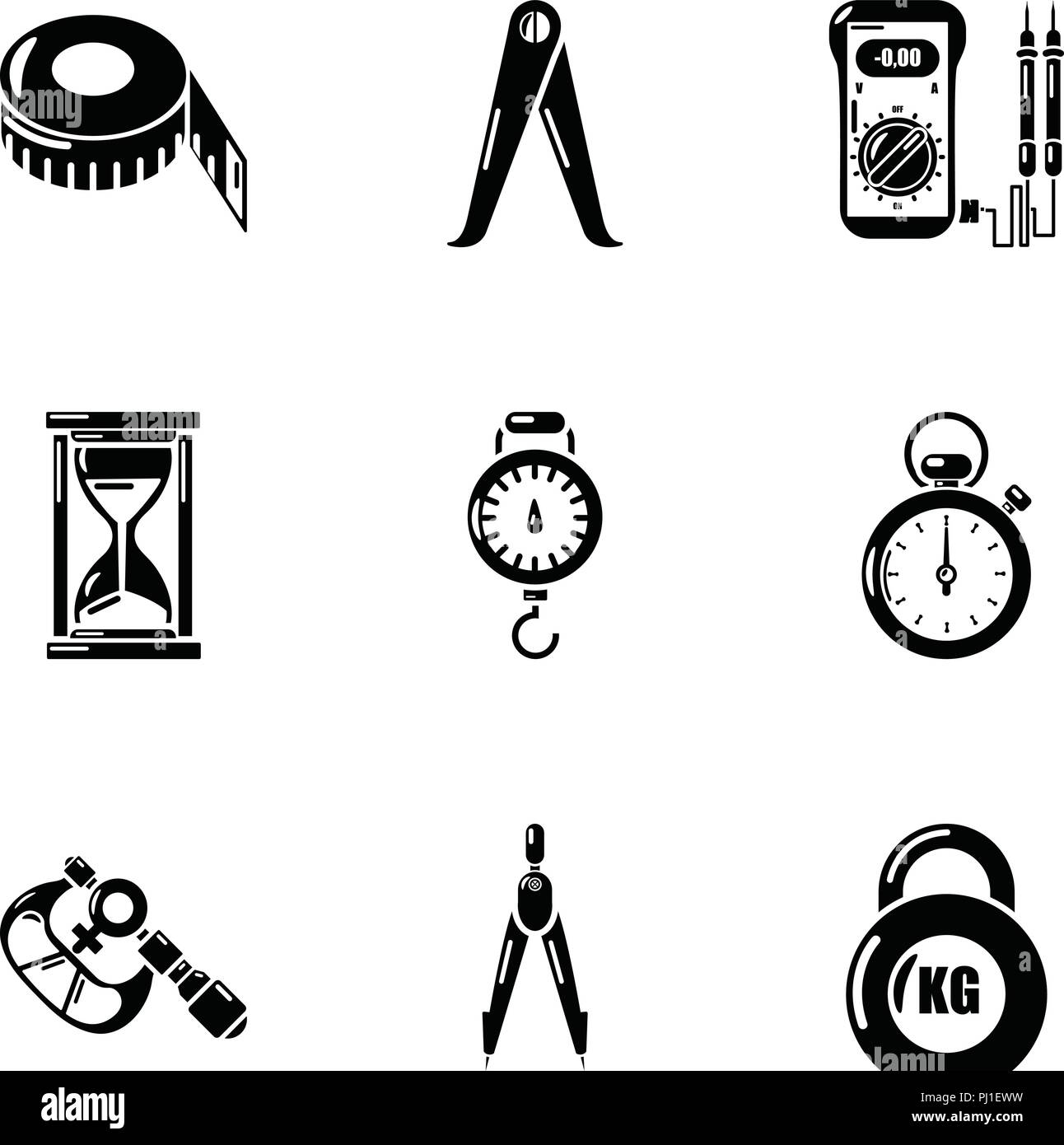 Measure gravity Stock Vector Images - Alamy