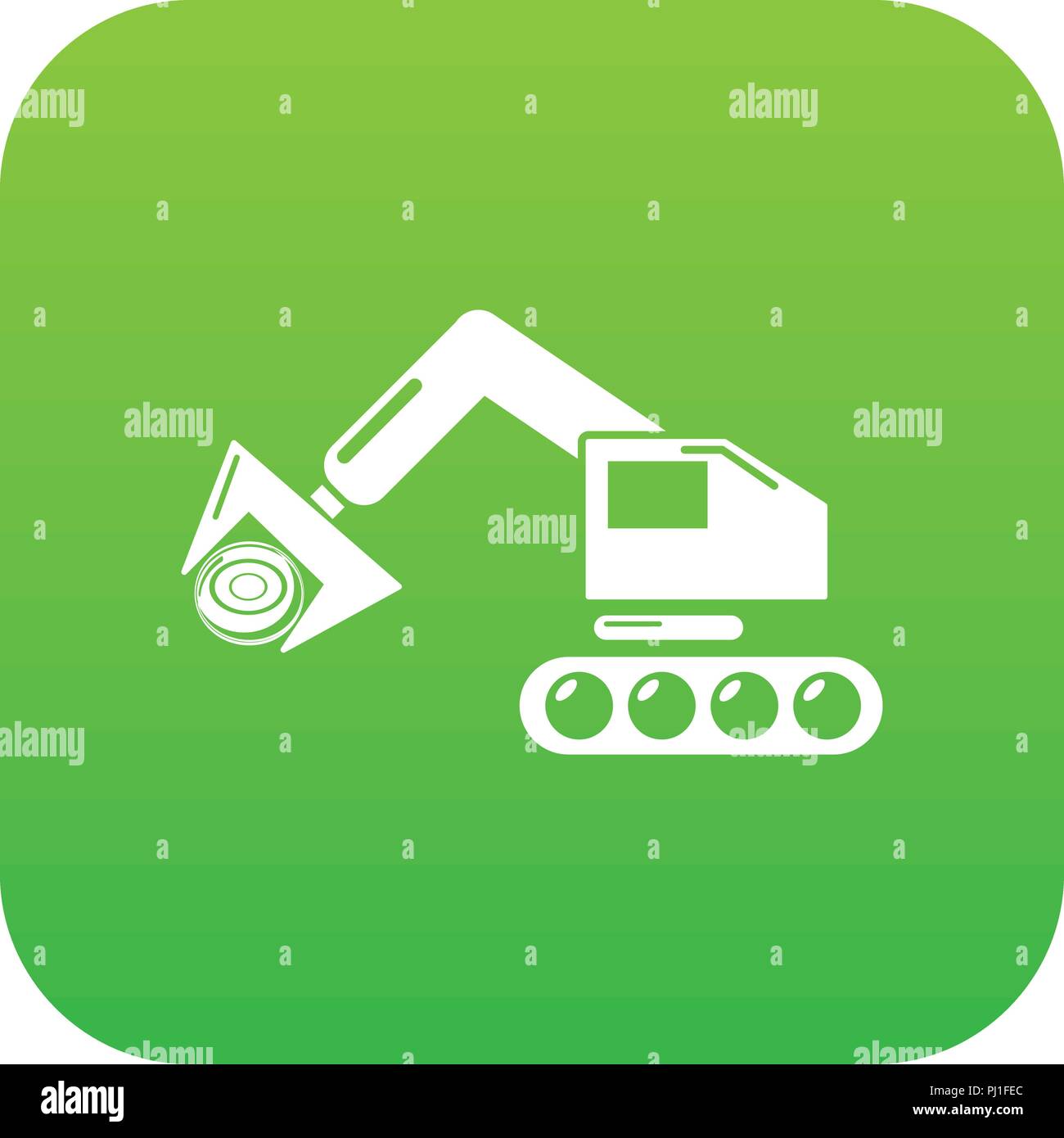 Crane icon green vector Stock Vector Image & Art - Alamy
