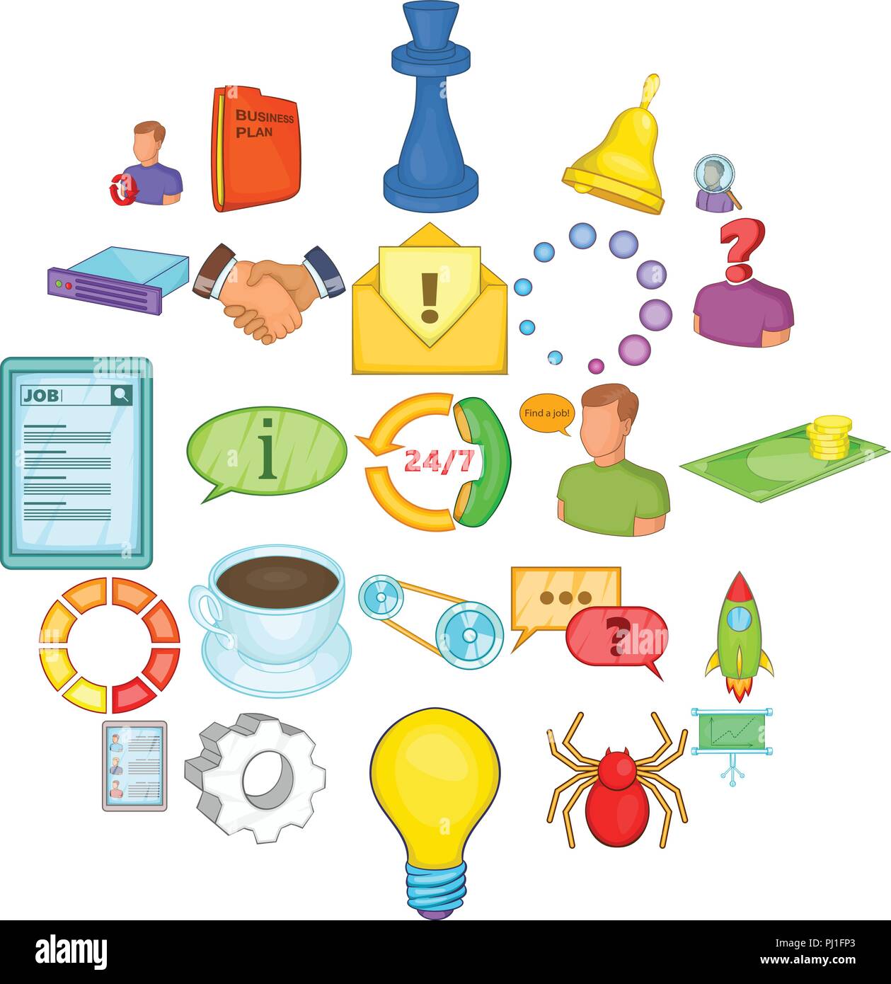 Business workshop icons set, cartoon style Stock Vector Image & Art - Alamy