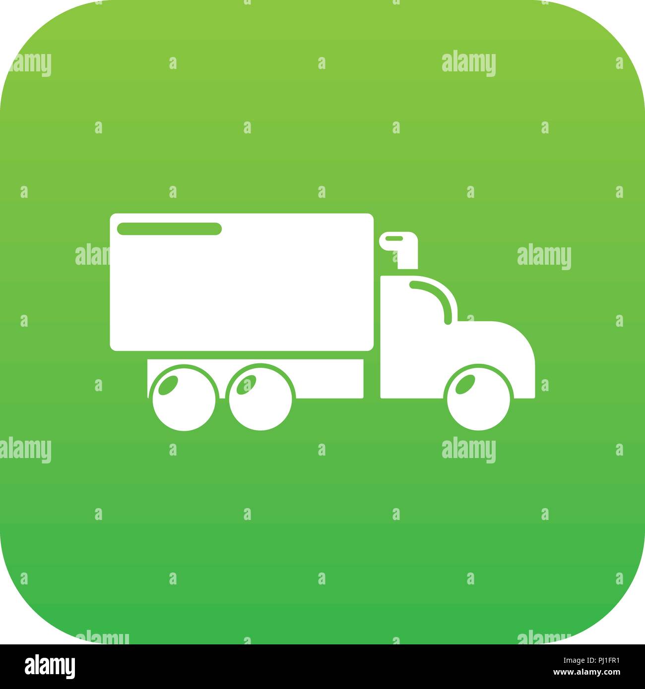 Truck icon green vector Stock Vector Image & Art Alamy
