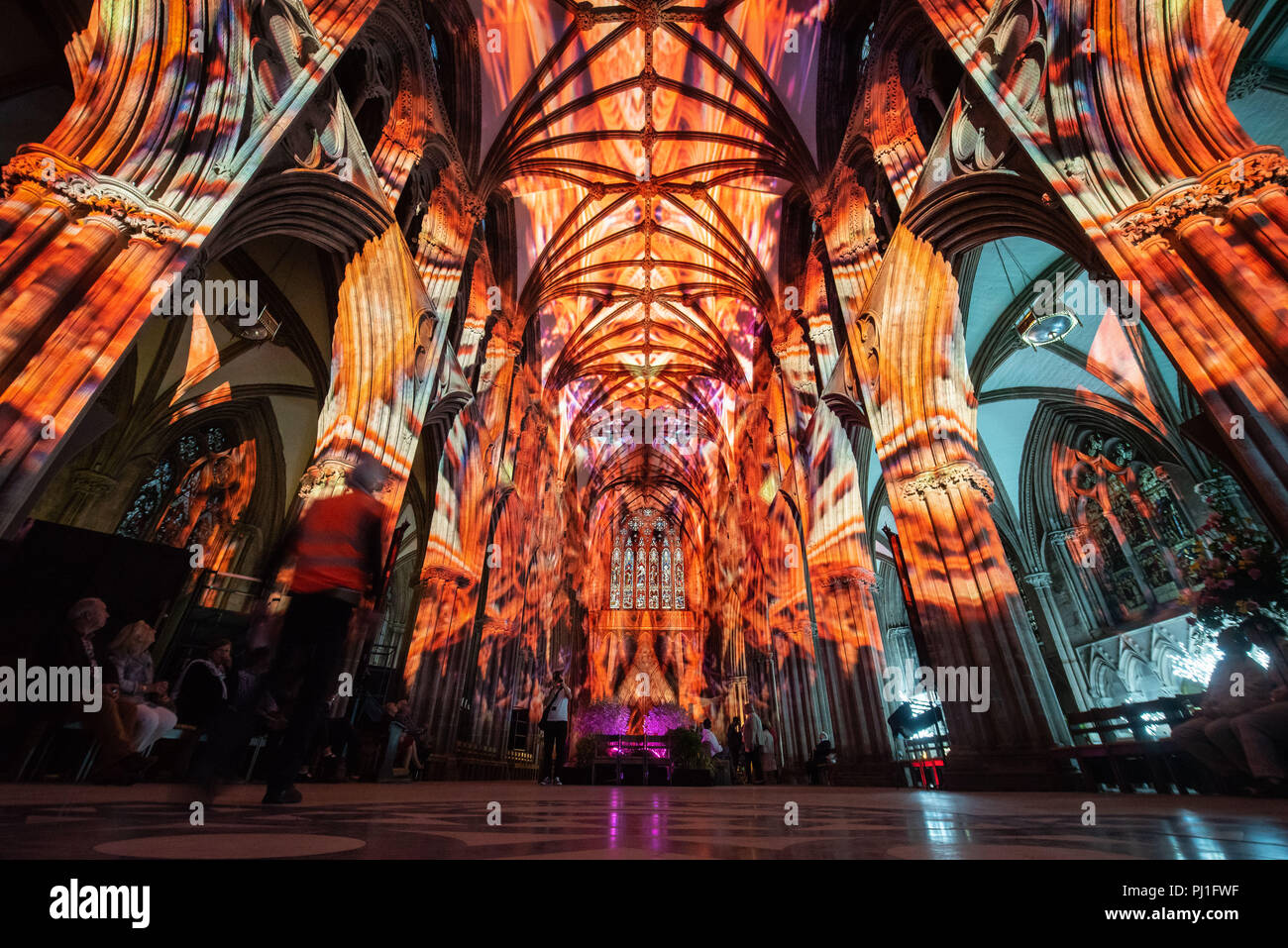 Lichfield Cathedral, Lichfield, Staffordshire, UK. 16th August 2018