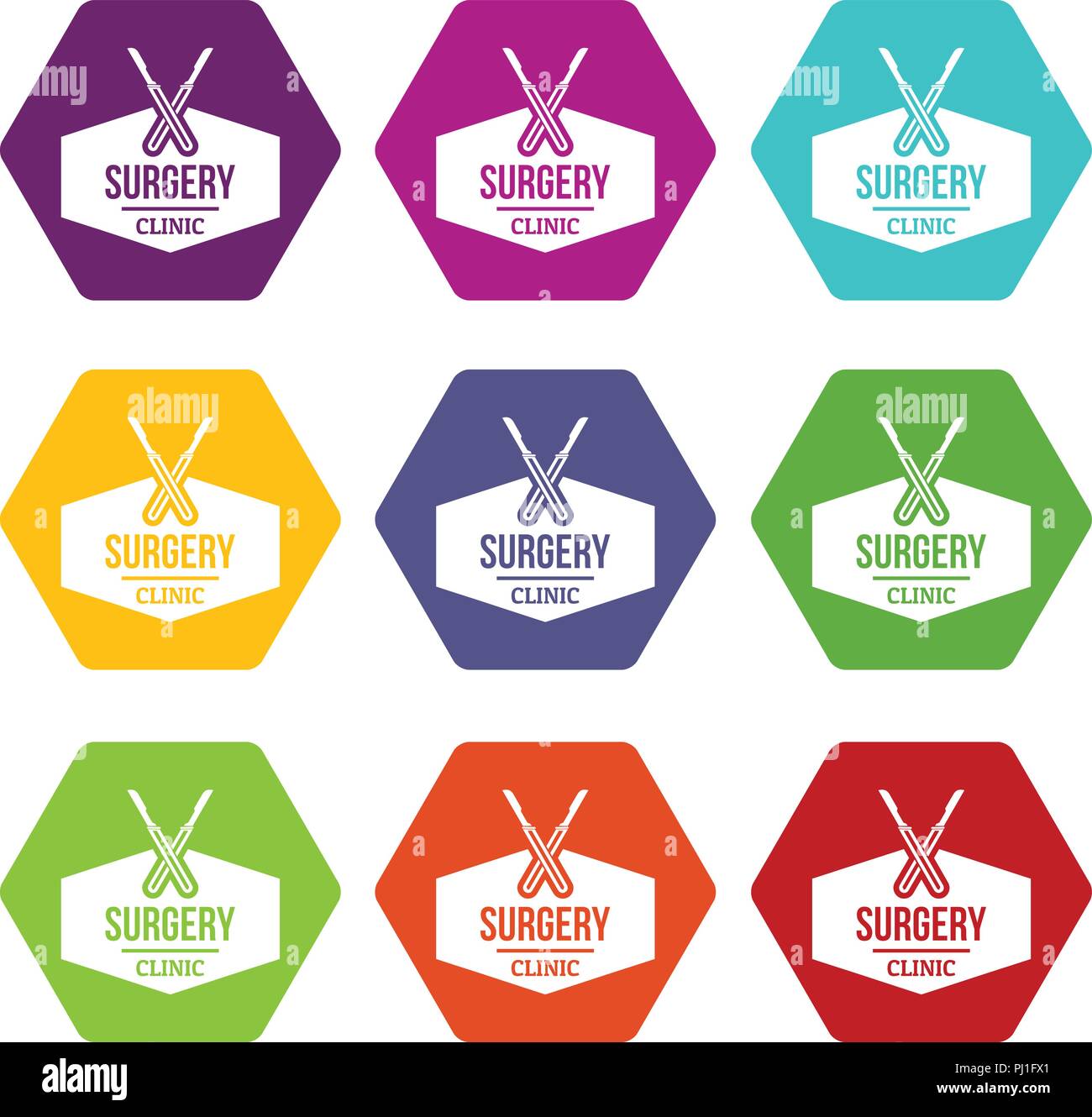 Clinic instrument icons set 9 vector Stock Vector Image & Art - Alamy