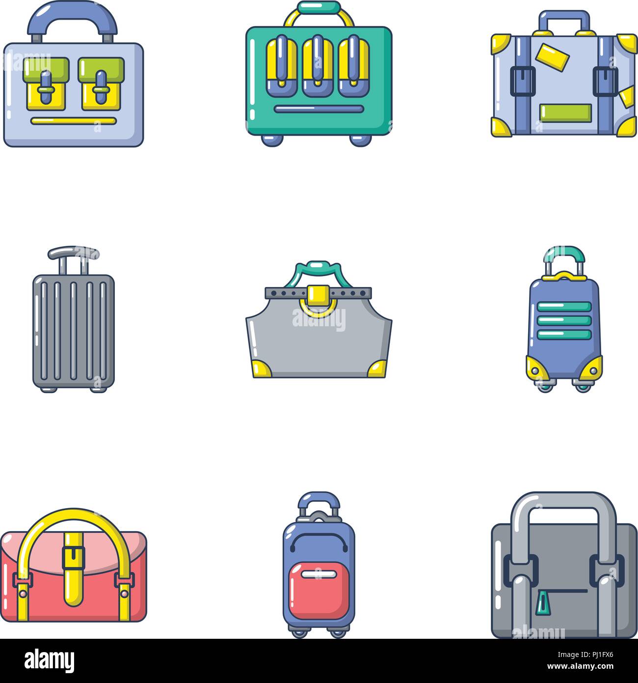 Shadow travel backpack cartoon Stock Vector Images - Alamy