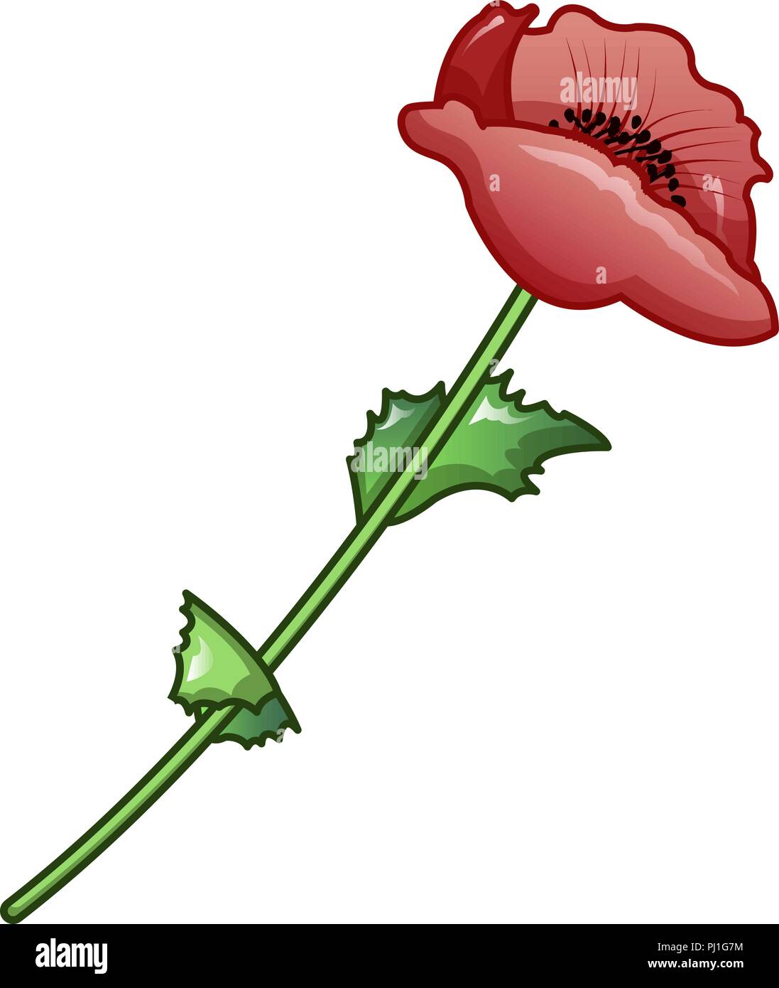 Cartoon Poppy Flower High Resolution Stock Photography And Images Alamy