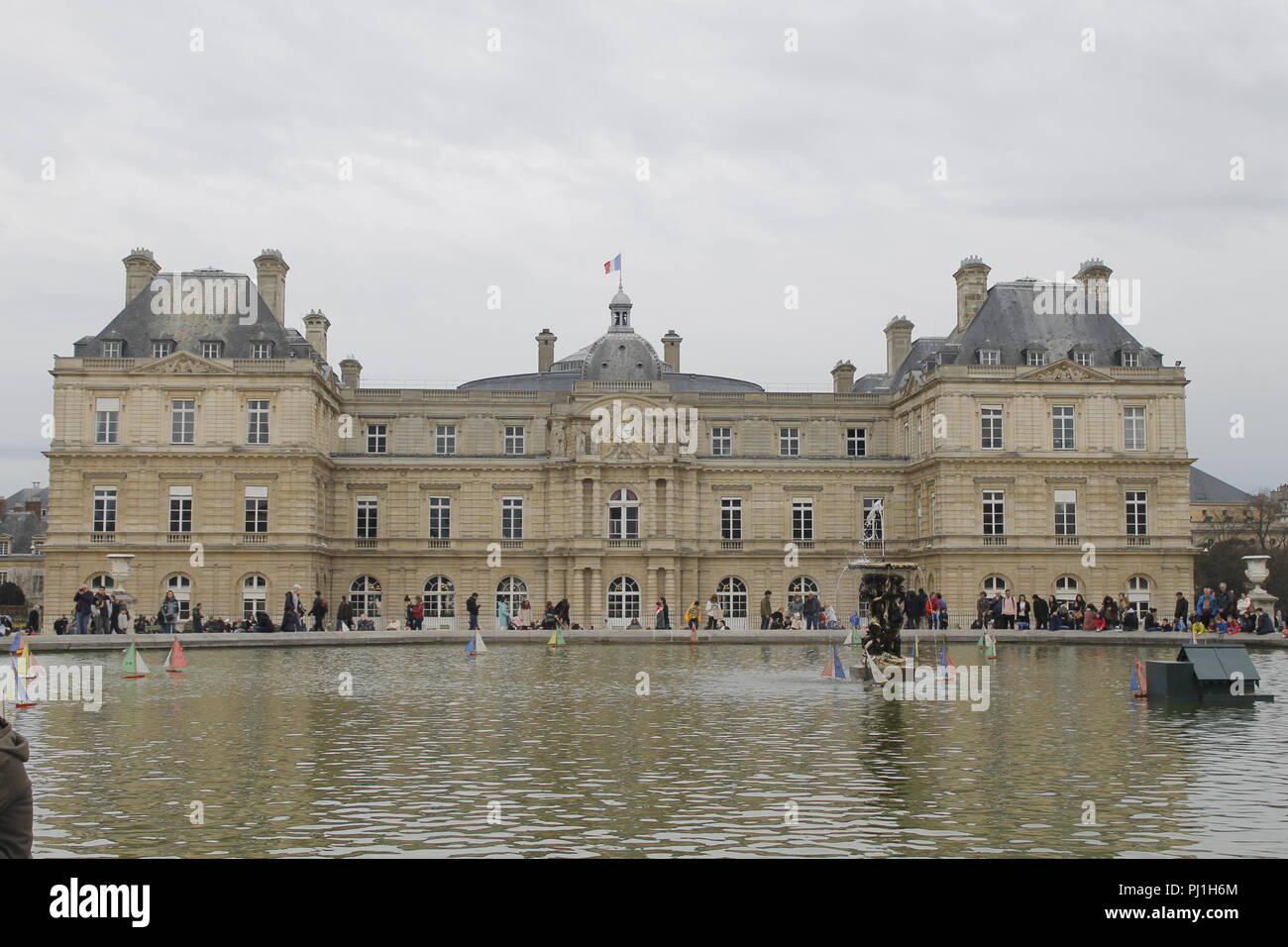 The famous Tuileries garden. Jardin des Tuileries is a public garden located between Louvre Museum and Place de la Concorde Stock Photo