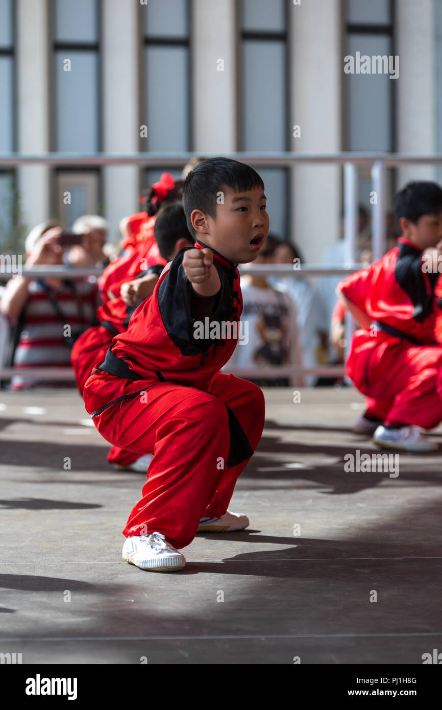 BERLIN APRIL 15, 2018 Sakura flowering day. Park "Gardens of the