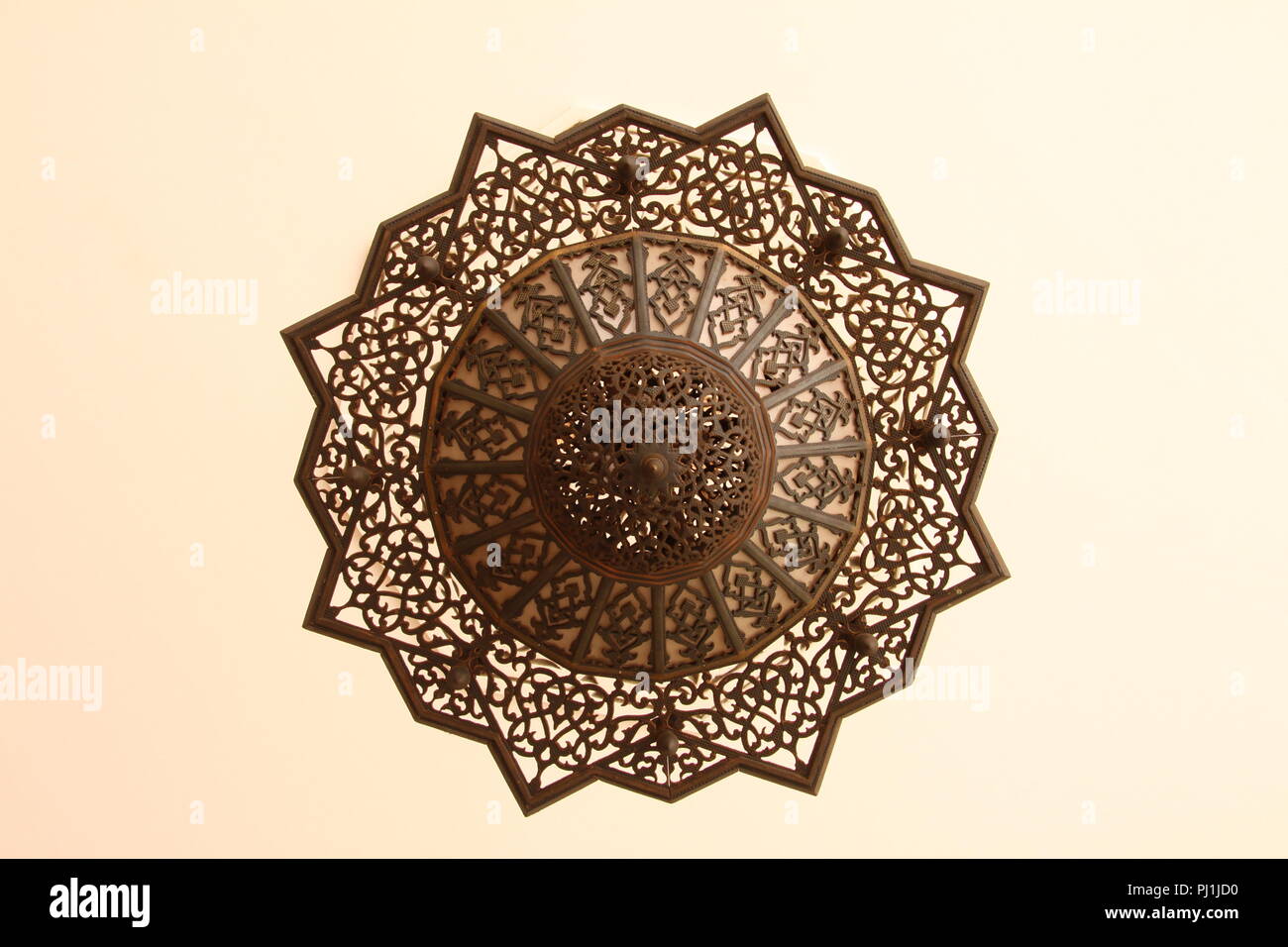 Chandelier in the Gaddafi Mosque, Kampala, Uganda Stock Photo Alamy