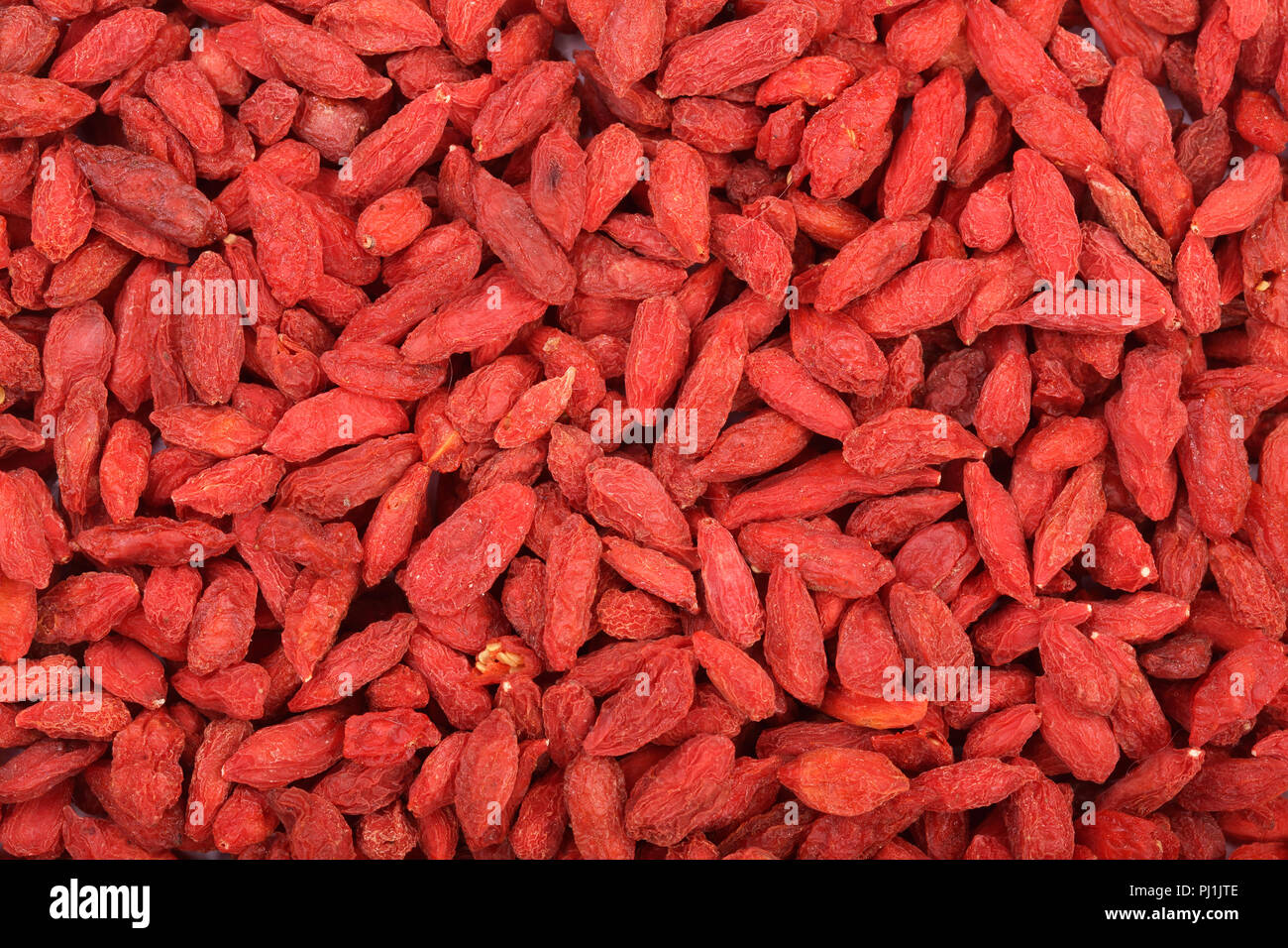 Dried goji berries as a background close up. Stock Photo