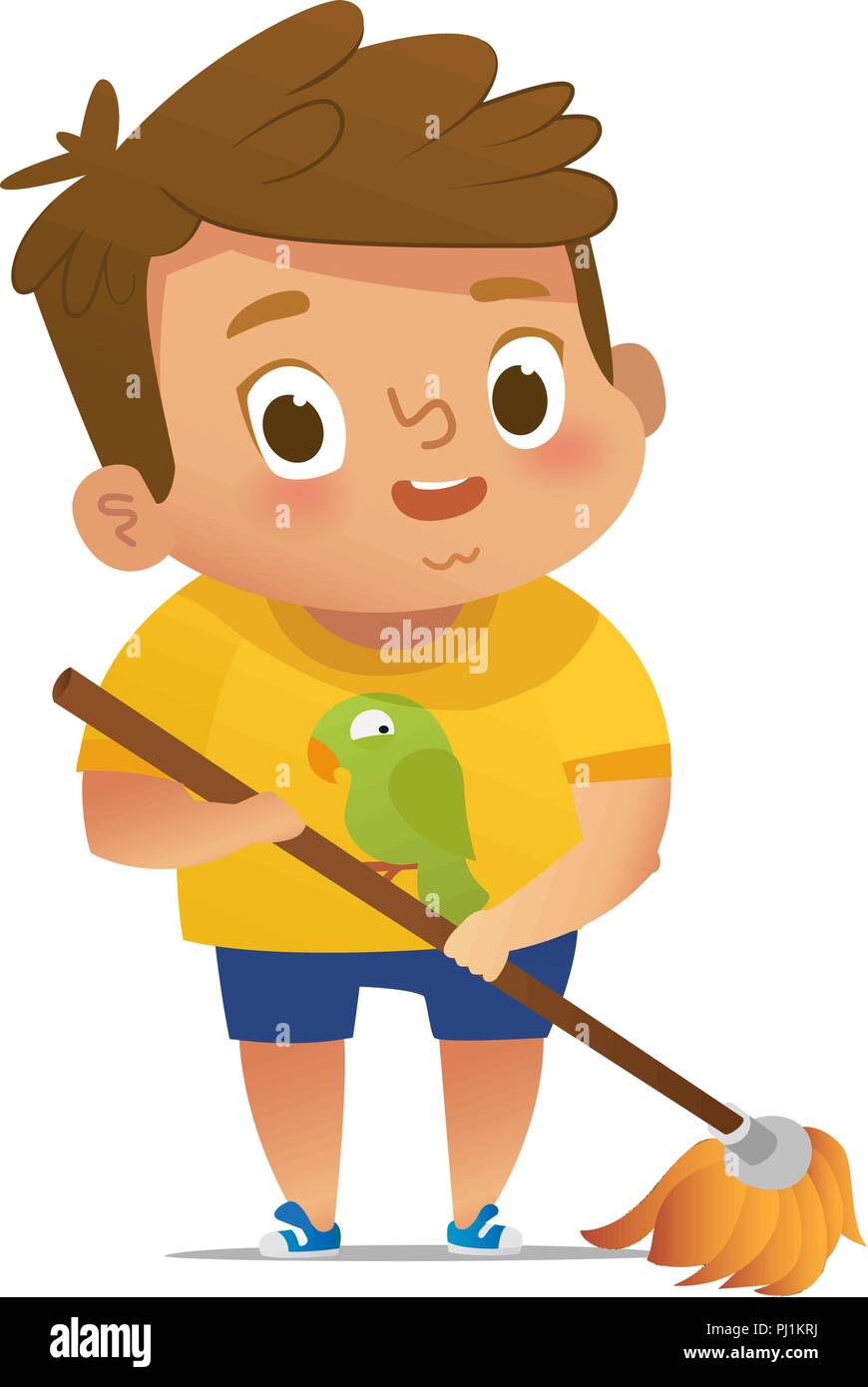 Mopping the floor Stock Vector Images Alamy