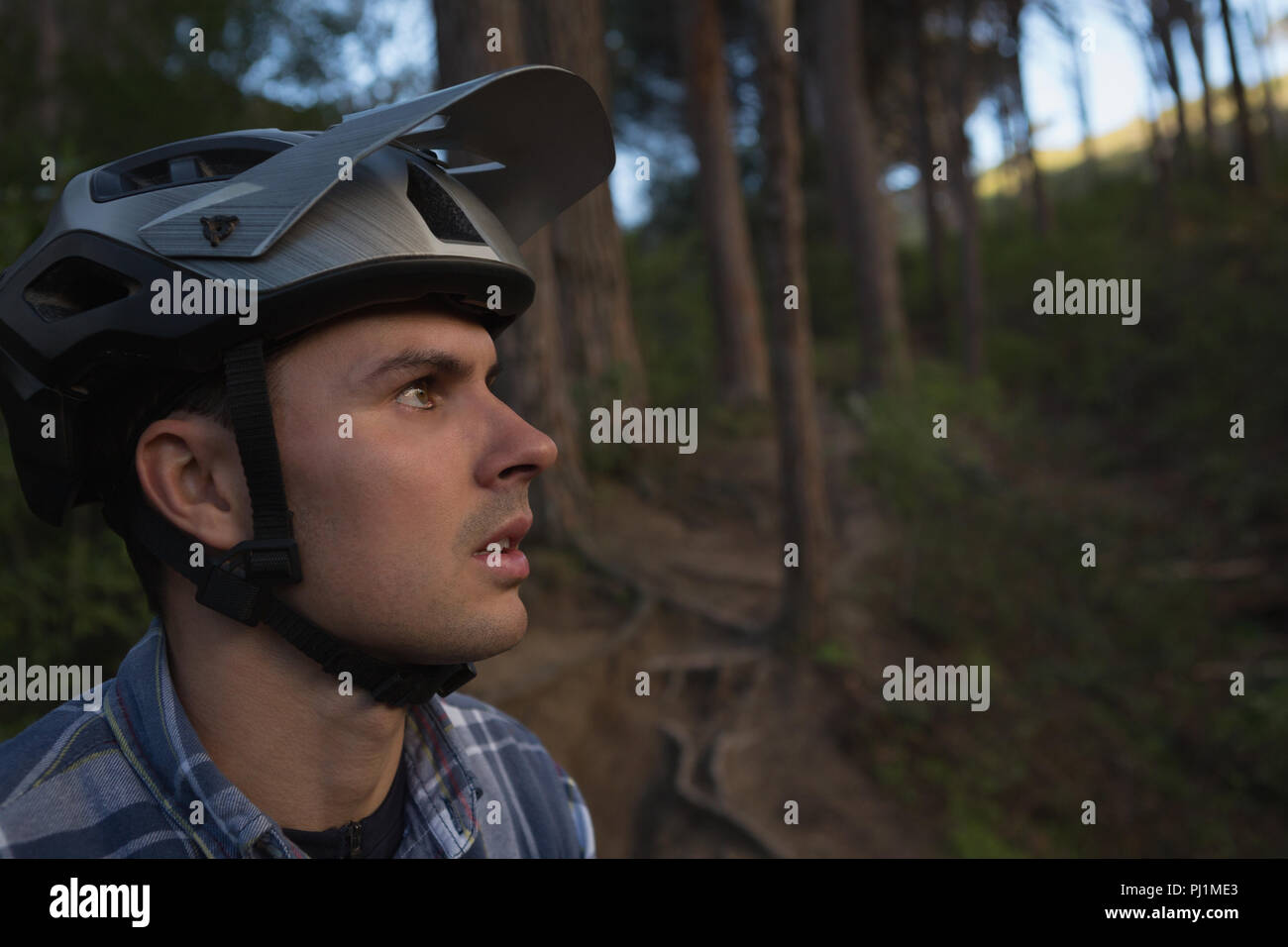 Man with helmet hi-res stock photography and images - Alamy