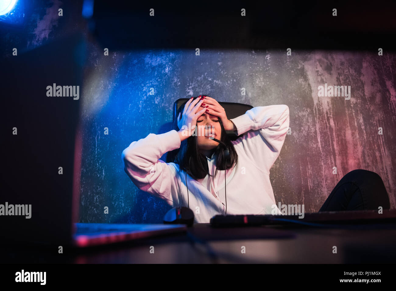 Depression. Tired. Stress. Freelancer planning project, deadline ...