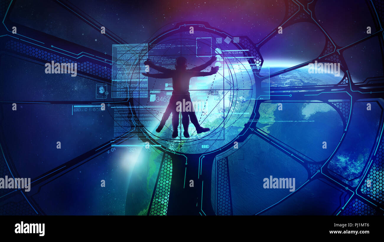 Futuristic astronaut in space suit hi-res stock photography and images ...