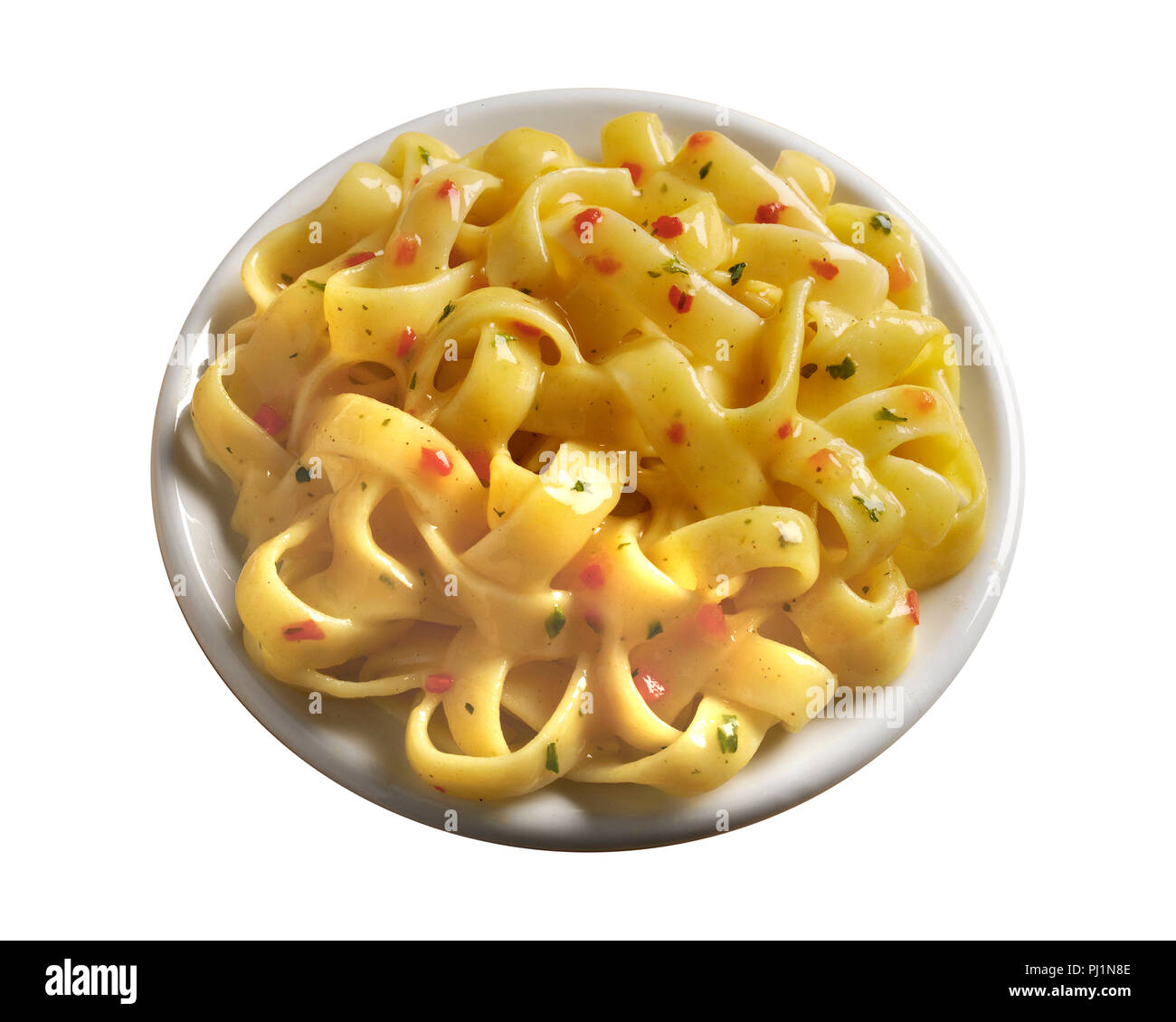 Egg Noodles with Chicken Stock Photo Alamy