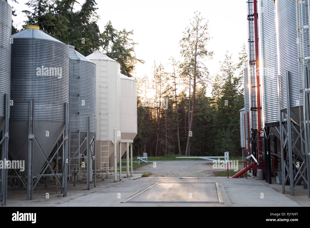 Bio fuel plant at bio gas station Stock Photo - Alamy