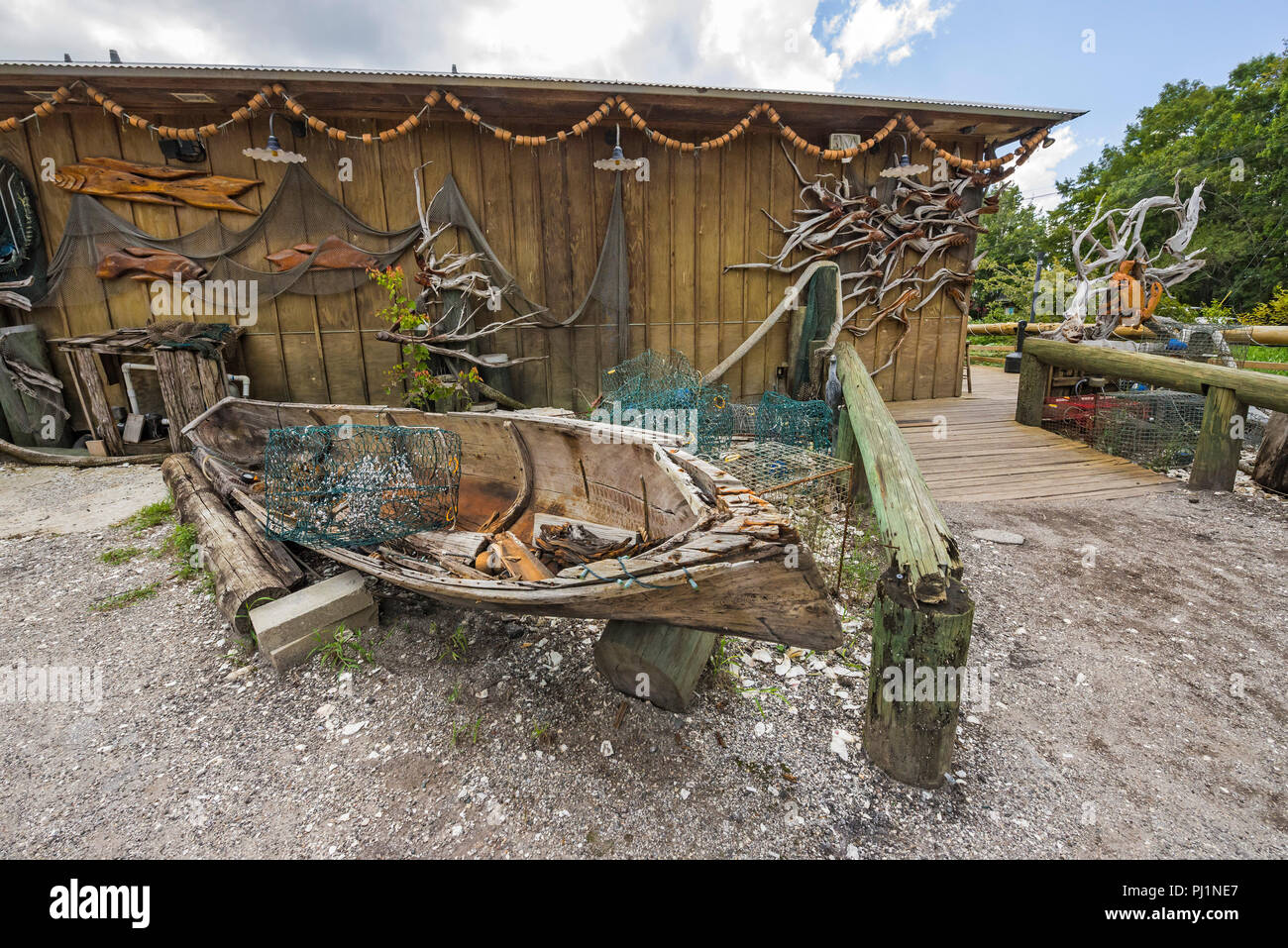 Clarks Fish Camp is a unique and rustic seafood restaurant located on