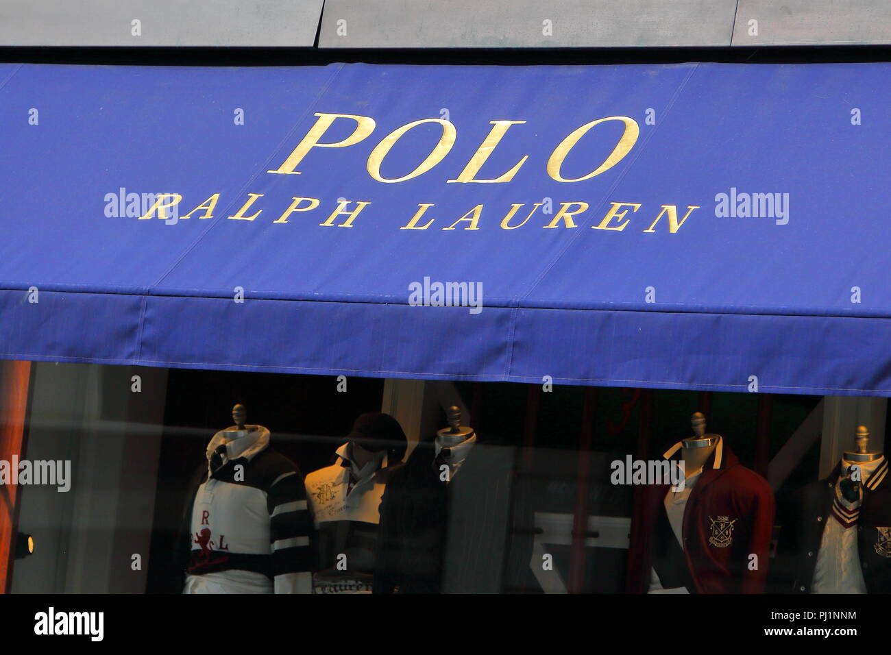 Signage above a Ralph Lauren Retail Outlet in Regent Street, London, UK  Stock Photo - Alamy