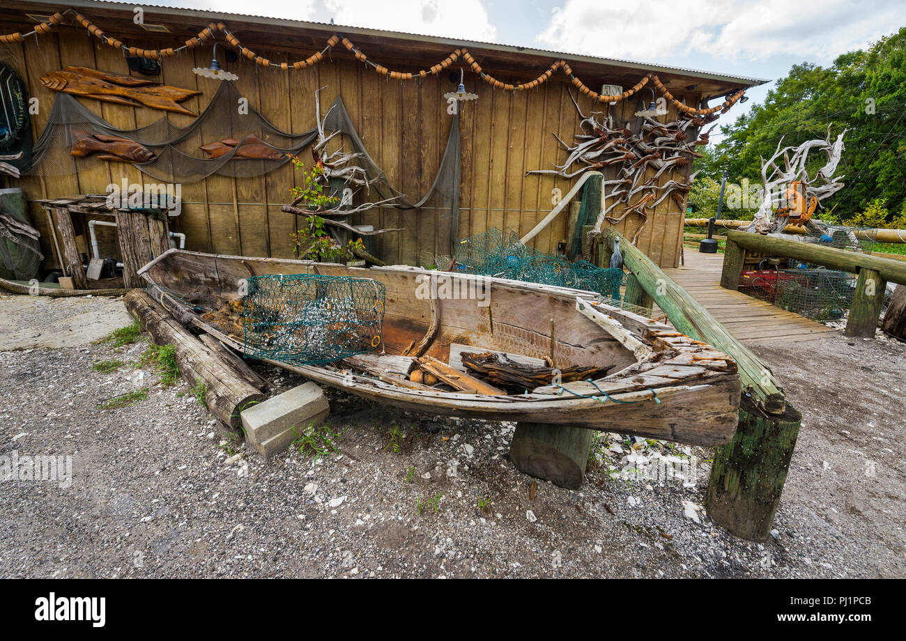 Clarks Fish Camp is a unique and rustic seafood restaurant located on
