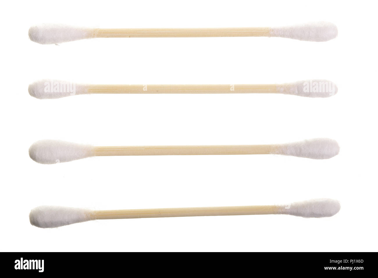 Cotton ear stick isolated on white background macro top view. Flat lay Stock Photo Alamy