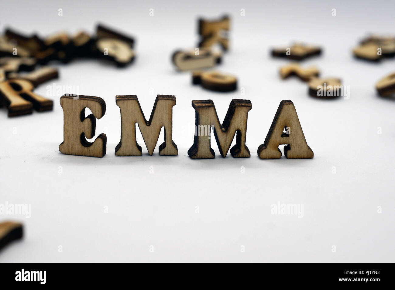 the name emma in glitter