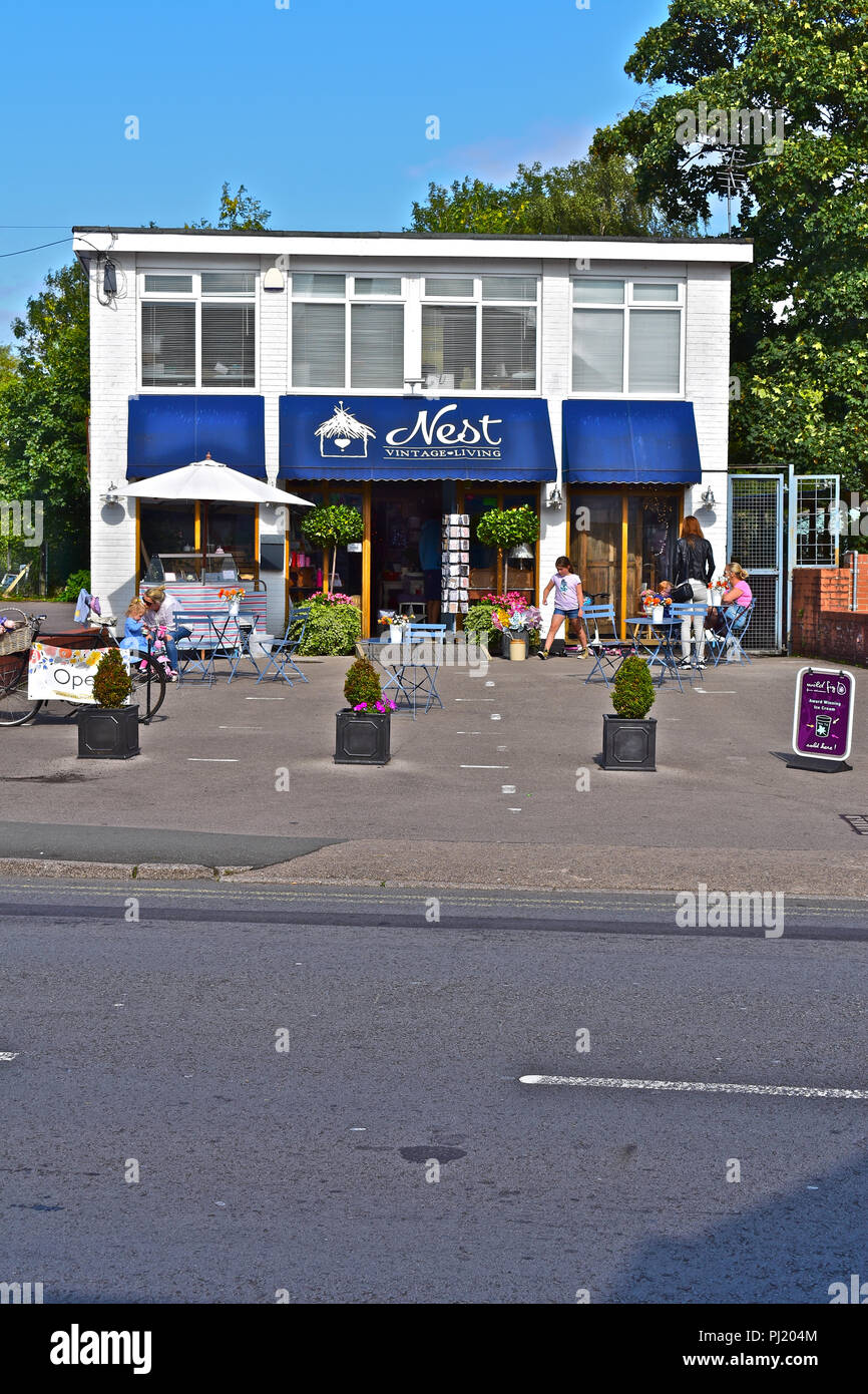 'Nest' is a high quality gift shop in the centre of Rhiwbina, Cardiff, S.Wales Stock Photo Alamy