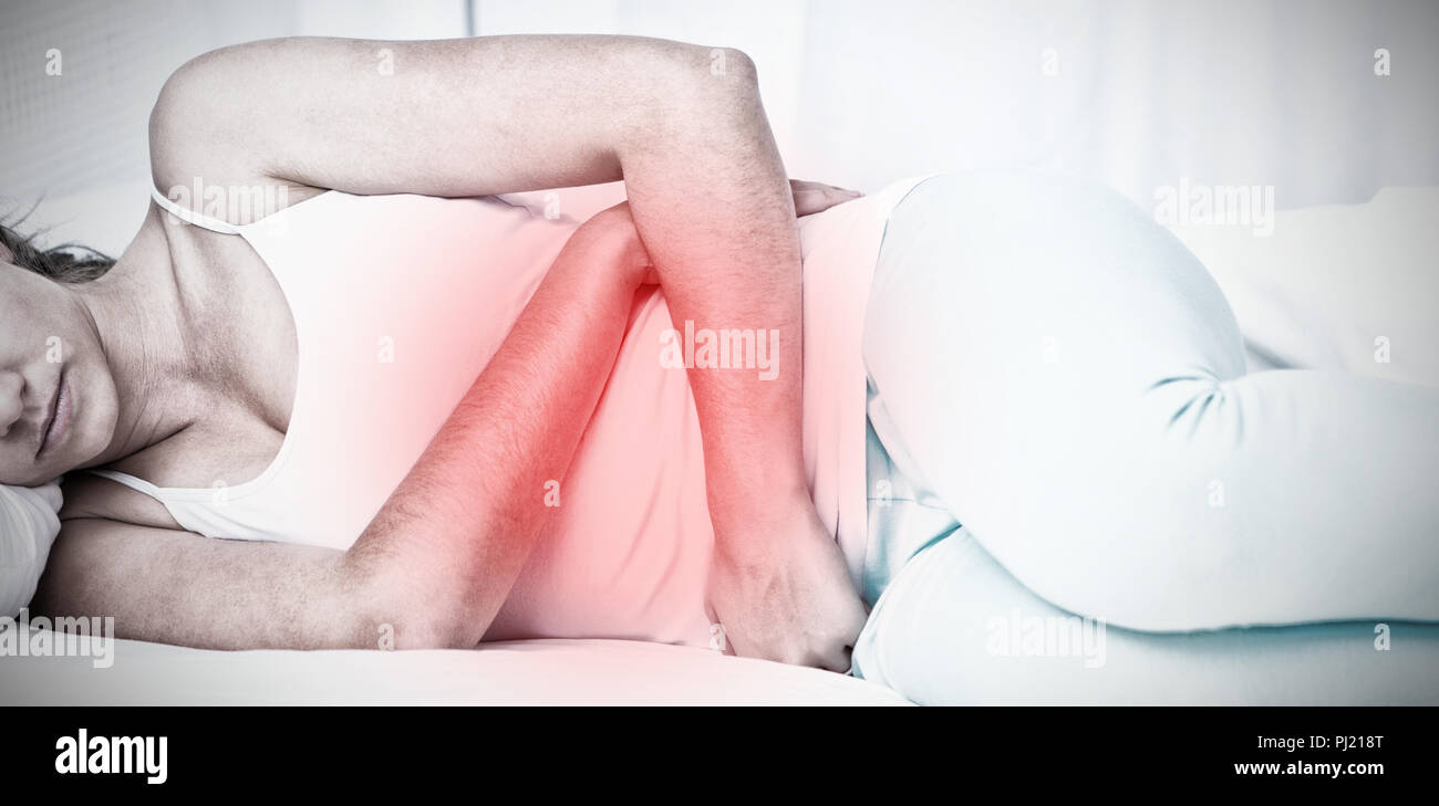 Composite image of highlighted pain Stock Photo