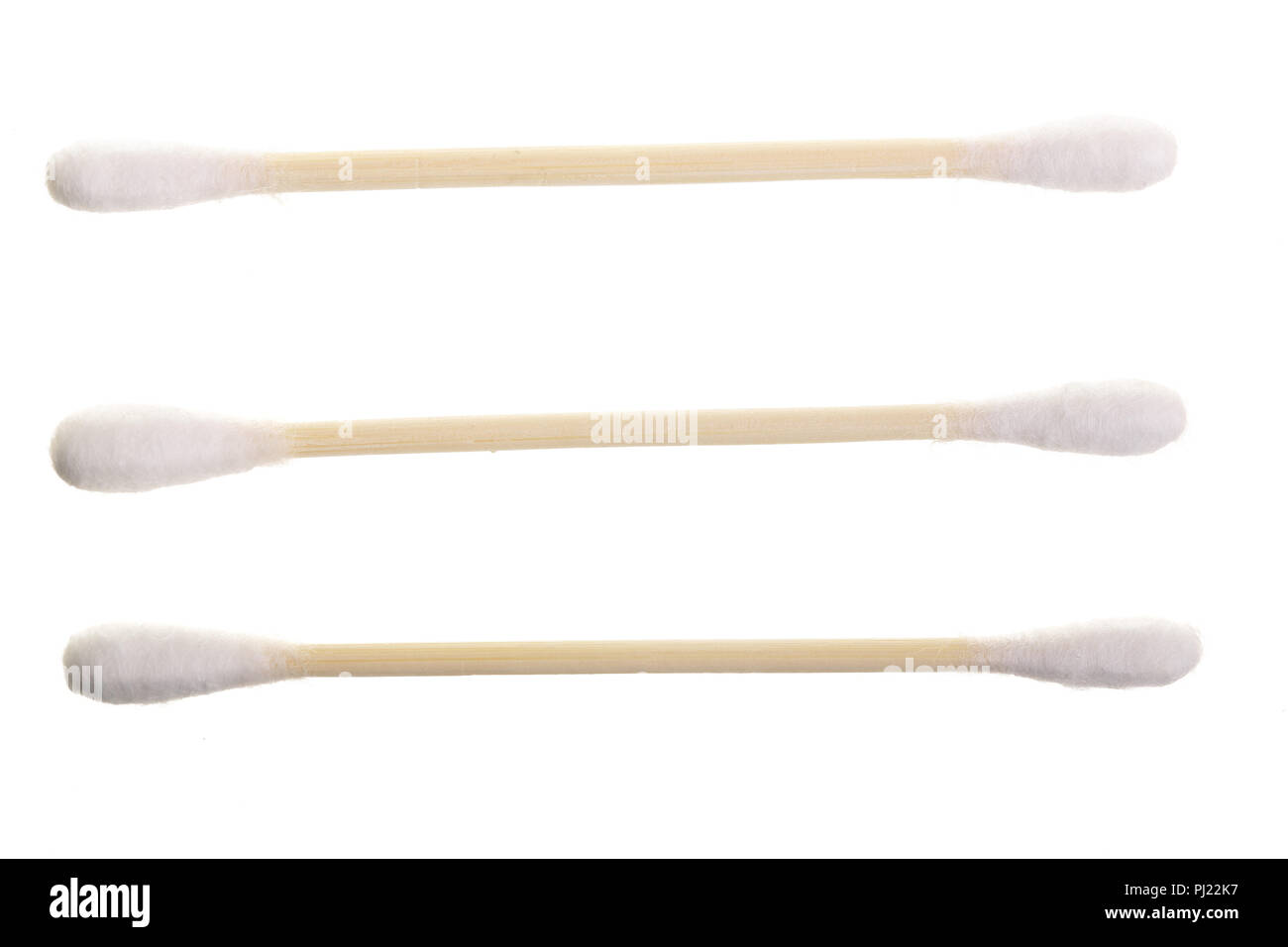 Cotton ear stick isolated on white background macro top view. Flat lay Stock Photo Alamy