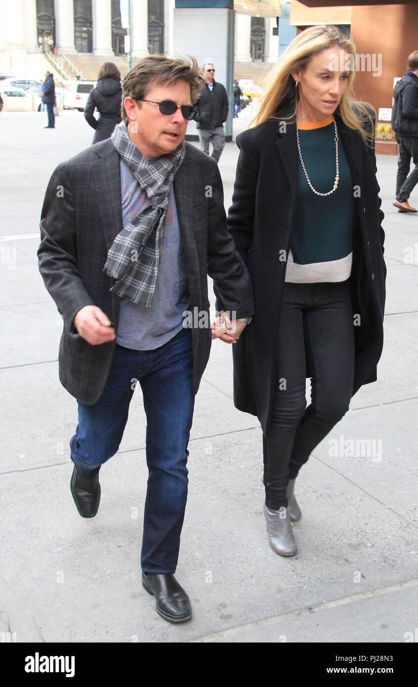 New York City, USA. 01st Jan, 2005. Michael Fox Tracy Pollan in 2014 ...