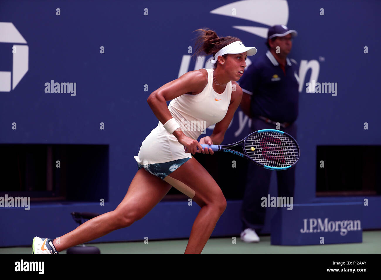 Madison keys tennis action hi-res stock photography and images