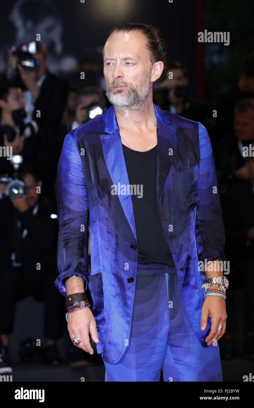 Venice, Italy. 01st Sep, 2018. Thom Yorke attending the 'Suspiria' premiere at the 75th Venice International Film Festival at the Palazzo del Cinema on September 01, 2018 in Venice, Italy. | Verwendung weltweit Credit: dpa/Alamy Live News Stock Photo
